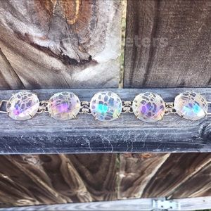 Kendra Scott Clear Iridescent Cassie Bracelet